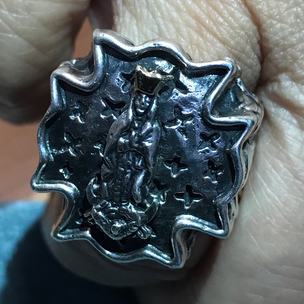 Authentic Dian Malouf Virgen de Guadalupe sz 7